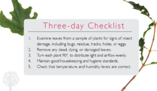 Three-day checklist