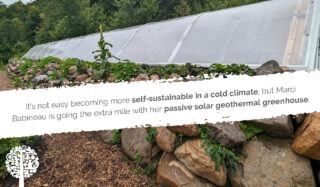 Passive Solar Geothermal Greenhouse at the 45th Parallel