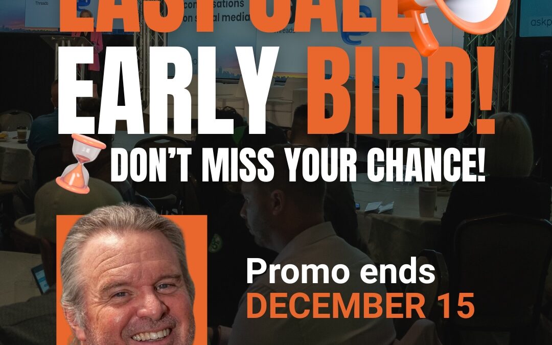 Time’s Running Out: Early Bird Registration Ends Soon