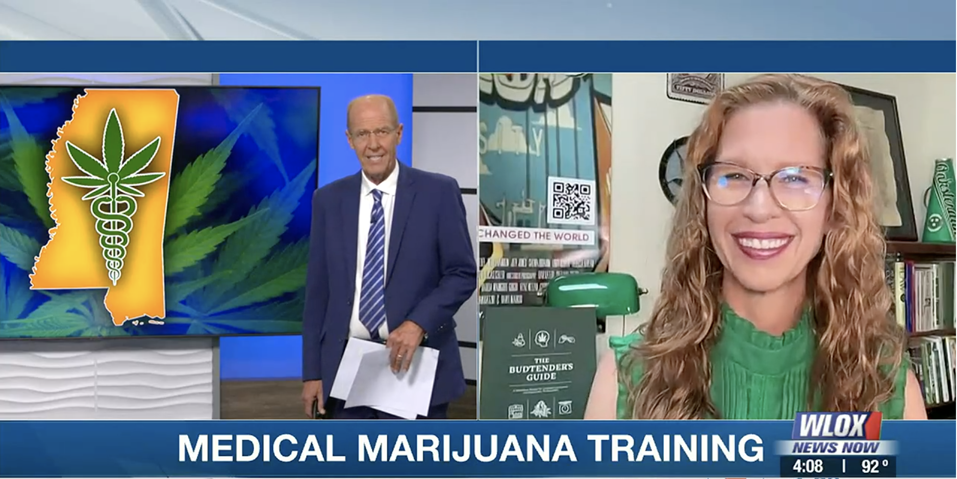 Screen Shot from WLOX newscast with Dale Sky Jones