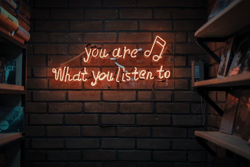 Image of a neon sign that says