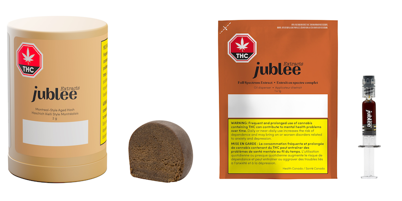 Jublee Launches New Line of Cannabis Concentrates with Montréal-Style Aged Hash and Full Spectrum Crude Extract
